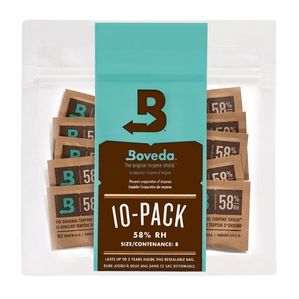 Boveda Size 8, 58% RH 10 Packs - MediVape New Zealand