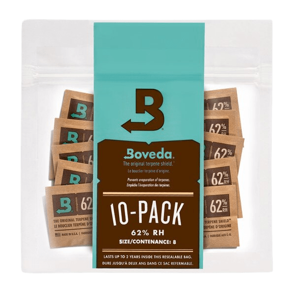 Boveda Size 8, 62% RH 10 Packs - MediVape New Zealand