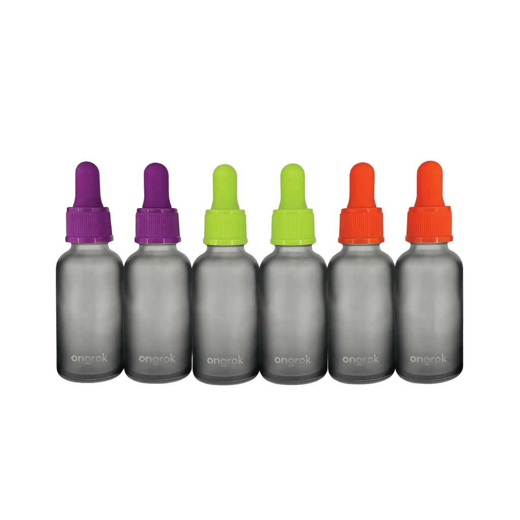 ONGROK Glass Concentrate Dropper Bottles - 6 Pack - MediVape New Zealand