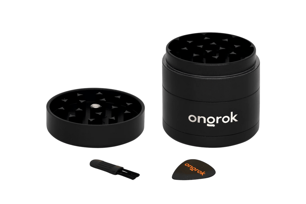 ONGROK Mini Ez Grinder | 4pc - Black 2.2in - MediVape New Zealand