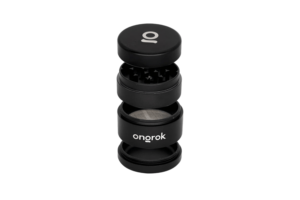 ONGROK Mini Ez Grinder | 4pc - Black 2.2in - MediVape New Zealand