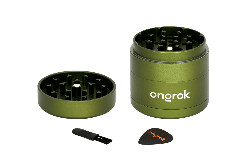 ONGROK Mini Ez Grinder | 4pc - Green 2.2in - MediVape New Zealand