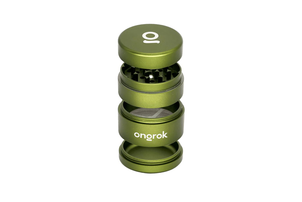 ONGROK Mini Ez Grinder | 4pc - Green 2.2in - MediVape New Zealand