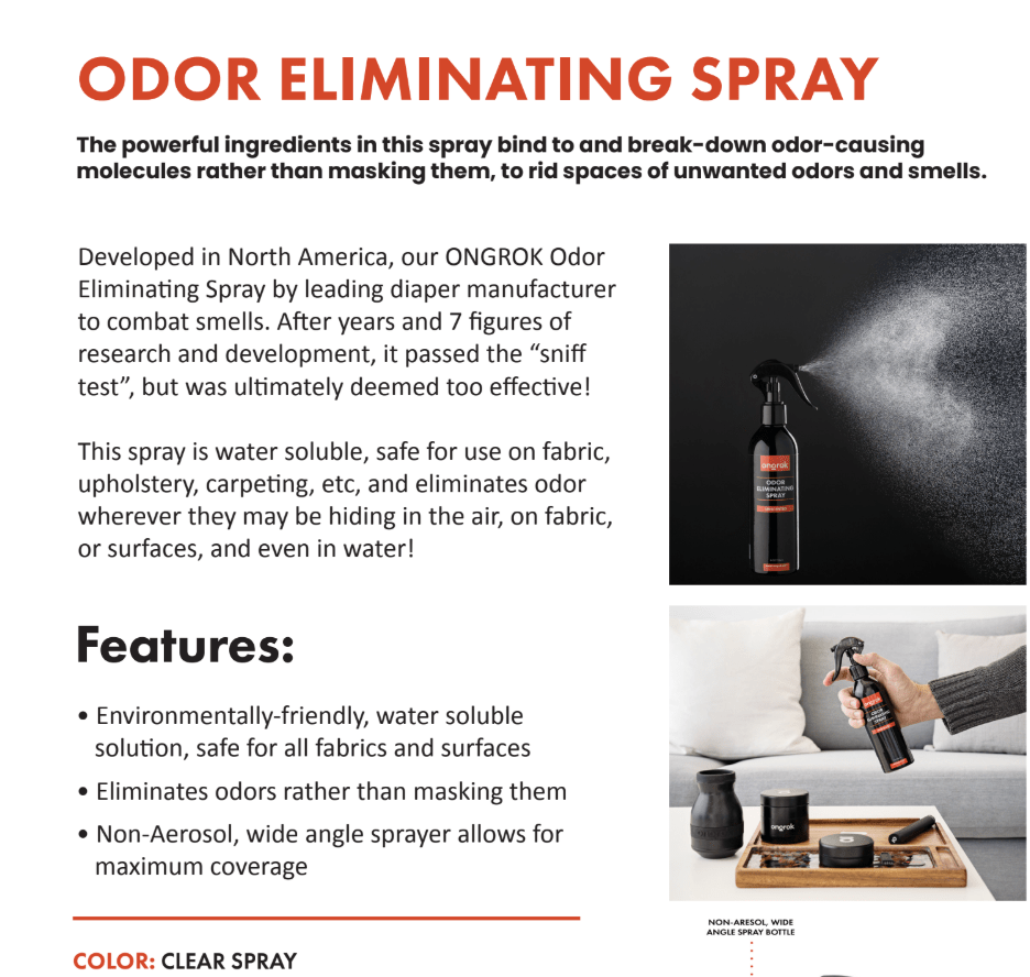 ONGROK Odor Eliminating Spray - MediVape New Zealand