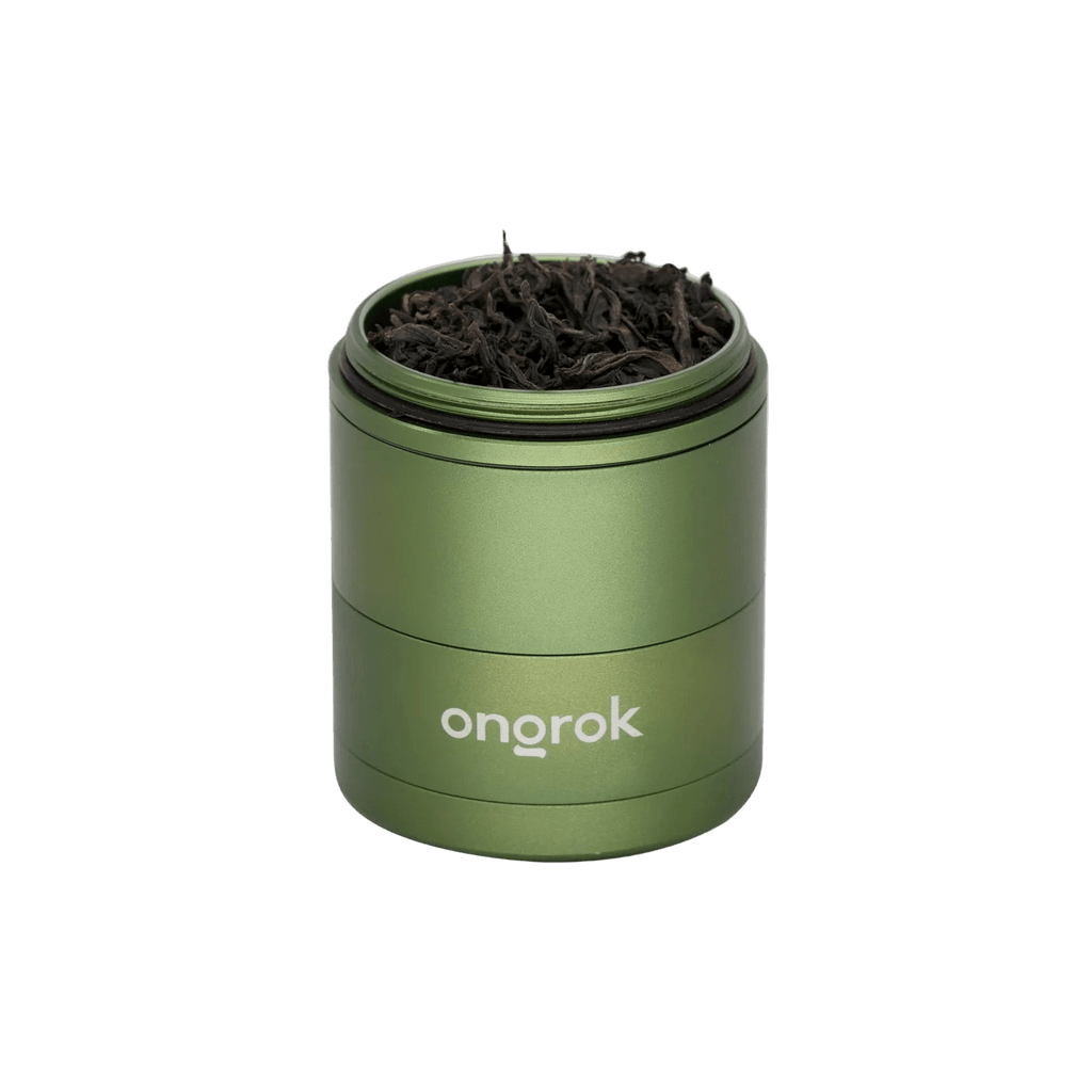 ONGROK Pyramid Tooth Aluminum Storage Grinder | 5pc - Green - MediVape New Zealand