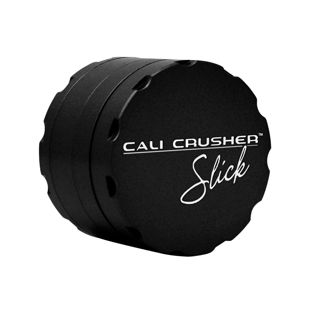 Cali Crusher OG Slick 2.5" 4 Piece Non-stick Hard Top - Black - MediVape New Zealand