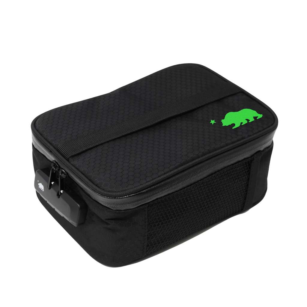 Cali Soft Case Large - Black with Green Logo - MediVape New Zealand